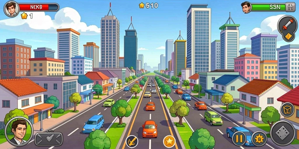Mode multiplayer yang memungkinkan interaksi dengan pemain lain.