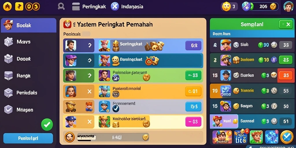 Fitur interaksi sosial yang menyenangkan dengan teman.